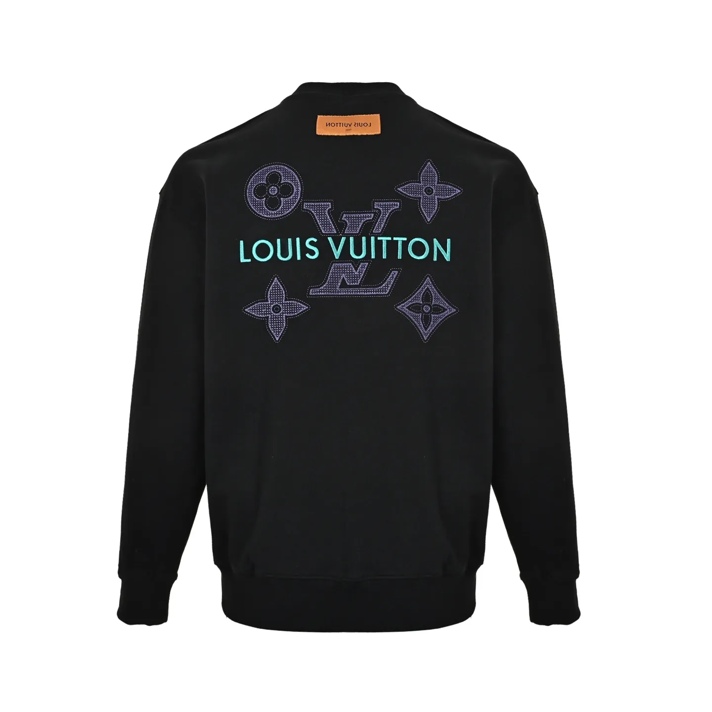 Louis Vuitton/Louis Vuitton presbyopic letter embroidered round neck sweatshirt